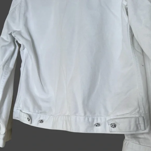 Vintage Christine Alexander White Rhinestone Studded Jean Jacket - Picture 7 of 10